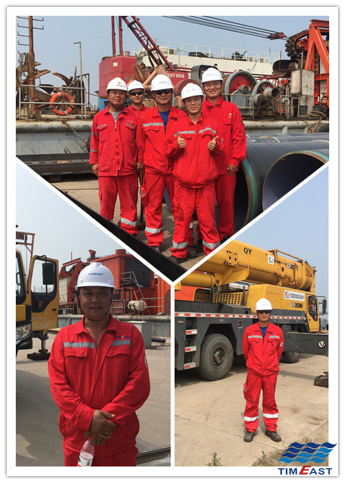 曹妃甸工業區（qū）入海（hǎi）排汙（wū）口工程施工項目舉行開工典禮