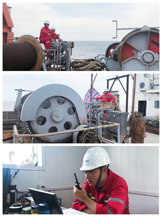 我司總經理視察及慰問月（yuè）東油田海底電纜裸露治理項目施工現場