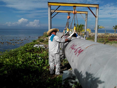 菲律賓海上取排水管線項目（2017-2018年--江蘇電（diàn）建）