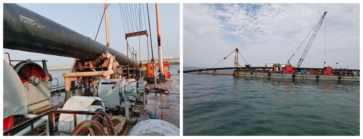 曹（cáo）妃（fēi）甸工業（yè）區入海排汙口工程項目正在進行中