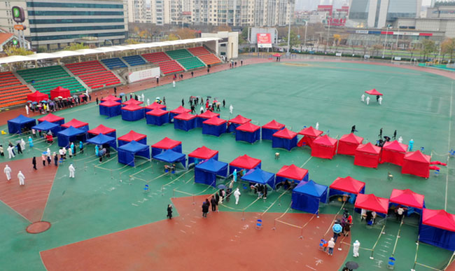 天津濱海新區啟動全員（yuán）核酸（suān）檢測