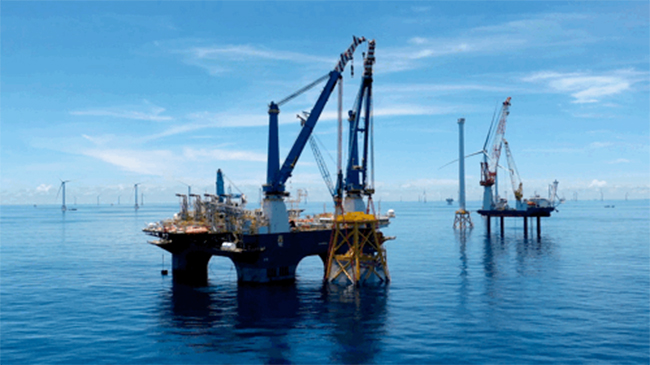 全球首台“導管架風機 網箱”風漁融（róng）合（hé）一體化裝備順利完成海上安裝