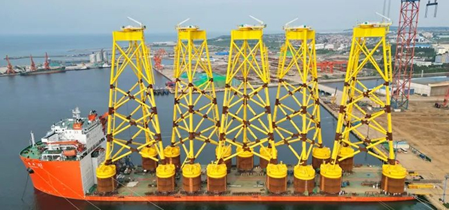 海洋工程中，導管架的（de）數字孿生實施（shī）方案