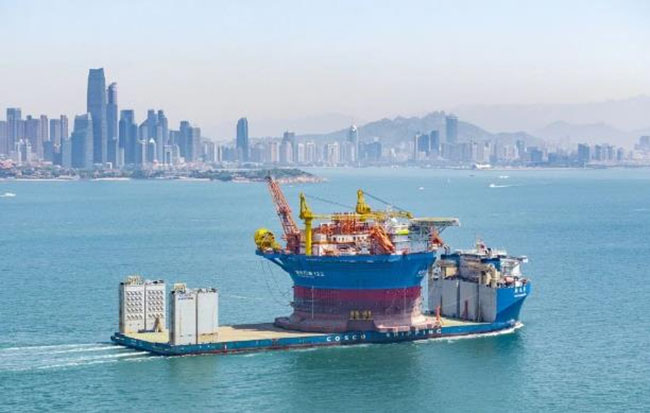 亞洲首艘圓筒型“海上油氣加工廠”-“海葵一號”完成海上安裝（zhuāng）