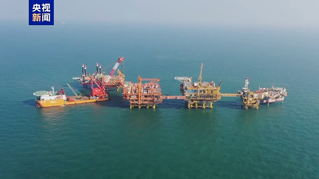 我國最大規模海上油田群岸電工程項（xiàng）目全麵竣工