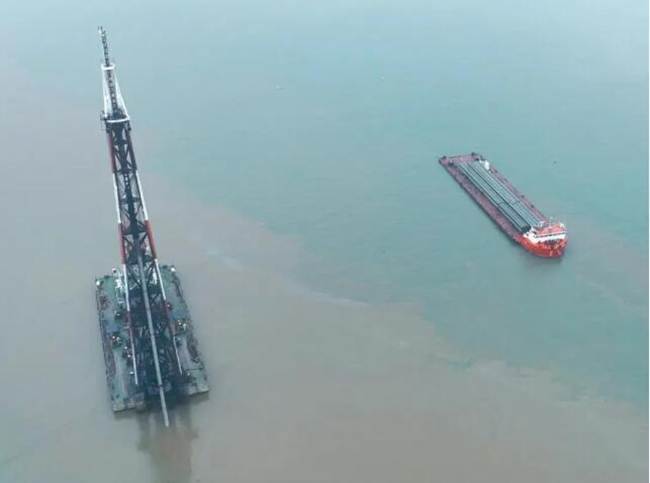 中船科技象山大（dà）型海上風電裝（zhuāng）備產業園配套碼（mǎ）頭建成