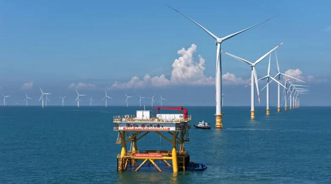 全國首個（gè）吸力筒基礎桁架式“風漁融合（hé）”型海（hǎi）洋牧場正式投產（chǎn）