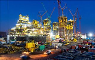 全球首個！海油工程完成萬（wàn）噸級半潛式儲油（yóu）平台船體建造