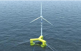 可抗17級台風！全球（qiú）首台抗台風型漂浮式海（hǎi）上風電機組下線