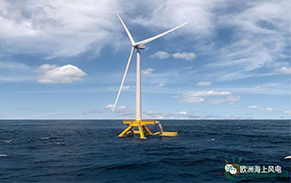 超簡潔設計，浮式風電+波浪能！