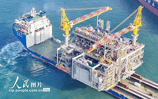 2萬噸！青島造馬讚油氣田項目關（guān）鍵模塊起運