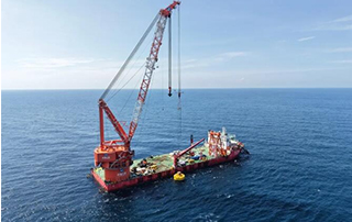 陽江漂浮式海上風電項目完成全部吸力錨沉貫施工