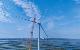 全球（qiú）最大26兆瓦級海上風電（diàn）機組成功吊裝